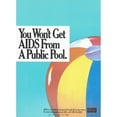 thumbnail image 2 of Centers for Disease Control and Prevention 11x14 Gold Ornate Wood Frame and Double Matted Museum Art Print Titled - You Won't Get Aids from a Public Pool, 2 of 4