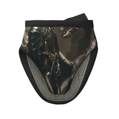 

Pofeuu Medieval Knight And Dragon Print Thickened Mini Silicone Oven Mitts Heat Resistant Rubber Oven Mitt Gloves Finger Pinch Grips Pot Holder Silicone Potholder