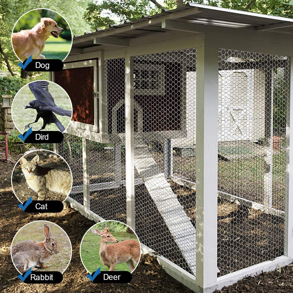 Fencer Wire 20 Gauge Galvanized Poultry Hex Netting with 2 inch Mesh