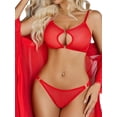 thumbnail image 2 of Sexyfree Women Lingerie Set Sexy Mesh Cut Out Bra and Panty Sets 2 Piece Underwear, 2 of 5