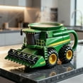 thumbnail image 4 of Taza de café con tractor artesanal de 325 ml con forma de semirremolque. Tazas vintage con equipo agrícola. Regalo creativo para amantes de la granja y los camiones., 4 of 8