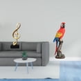 thumbnail image 2 of Figura decorativa de escritorio: escultura de loro con forma de nota musical. Estatua de animal de resina. Diseño creativo, ideal para decorar el, 2 of 8