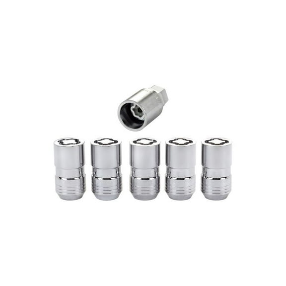 5LOCK WHEEL LOCK SET M14X1.5 NUT CONE SEAT DUAL 21MM & 22MM HEX 1.639 IN OAL