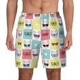 thumbnail image 2 of Goofa Cute French Bulldog Printed Men's Swim Trunks Board Shorts Quick Dry Mens Swimming Trunks with Compression Liner,Breathable Fit Hawaii Beach Shorts-Small, 2 of 9