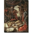thumbnail image 1 of Ceramic Tile Mural-Sandro Botticelli Religious Shower Tile Mural 13. 18" w x 24" h using (12) 6 x 6 ceramic tiles, 1 of 3