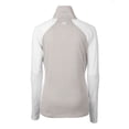 thumbnail image 3 of Women's Cutter & Buck  White Fort Wayne TinCaps Forge DryTec Tonal Stripe Stretch Half-Zip Top, 3 of 3