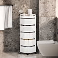 thumbnail image 4 of Andvari Rotating 5-Tier Kitchen Storage Rack, Irregular Fruit Basket Floor Stand Organizer, 4 of 10