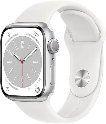 Restored Apple Watch Series 8 GPS + Cellular 45mm Starlight Aluminum Case with Starlight Sport Band - M/L (Refurbished)