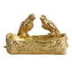 thumbnail image 1 of Bandeja de tocador de almacenamiento Sunnimix para joyas y llaves estatuas de loro de resina dorado, 1 of 8