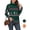Christmas Elk Green, variant on Women's Turtleneck Sweater Long Sleeve Cozy Warm Casual Lightweight Soft Pullover Jumper Tops,US Size,Zao Red,S