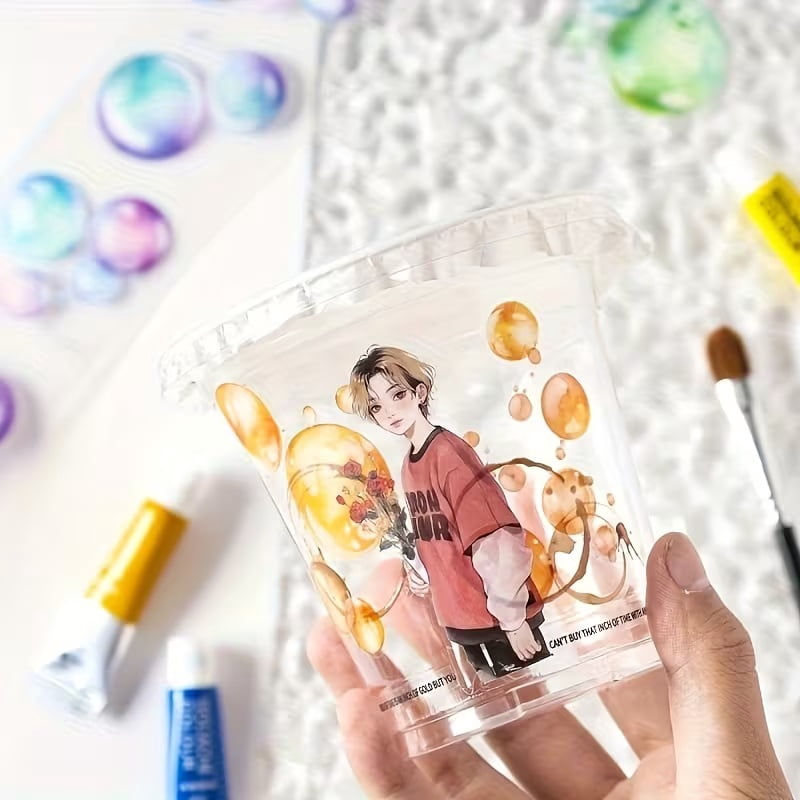 2 boxes - Watercolor Bubble Washi Tape, Bubble DIY Sticker Tape