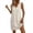 Beige, variant on Women's Casual Sleeveless Shift Dress, V-Neck Linen-Blend Mini Dress with Pockets, Women's Pink, Sizes S-2XL
