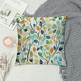 thumbnail image 2 of ONETECH Colorful Floral Decorative Pillow Cover, Abstract Watercolor Leaves Boho Throw Pillows Outdoor Leaf Decorative Cushion Case Boho Decorations for Home Couch Sofa, 2 of 5