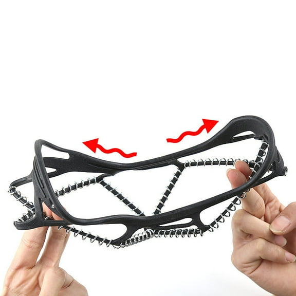 STRANDCHIC 1 Pair Ice Gripper for Shoes TPE Stainless Steel Outdoor Hiking Gear