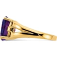 thumbnail image 3 of 14K Yellow Gold 11X9mm Oval Amethyst Ring (Size 6) Made In United States y4546am, 3 of 5