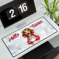 thumbnail image 3 of Hello Welcome Winter Dachshund Holding Snow Globe Snowman Desk Mat Full Keyboard Mouse Pad Wiener Dog Lover Gifts Idea Large Mousepad - 13015, 3 of 5
