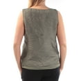 thumbnail image 4 of bar III Womens Textured Knit Blouse, Green, Large, 4 of 4