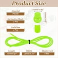 thumbnail image 2 of Uxcell Elastic Shoe Laces, No Tie Shoelaces for Adults Neon Yellow, 2 of 6
