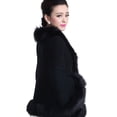 thumbnail image 1 of Jumpingount Poncho Cálido De La Rebeca Del Invierno De La Piel Sintética De Moda Y Elegante Del Algodón Cálido En Aplicación Amplia Del Estilo Prendas para la parte del cuerpo negro, 1 of 6