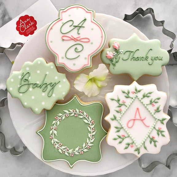 Ann Clark Plaque Cookie Cutter Set, 5-Piece, Made in USA