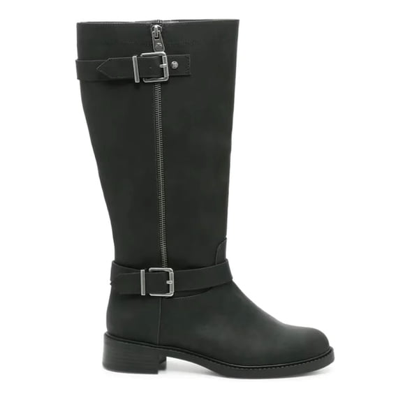 Bottes Cavalières Larges pour Femmes Kelly & Katie, Noir 7.5