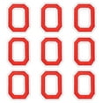 thumbnail image 1 of Parches de letras planchados Uxcell, 9 piezas de 2"/5cm letra O parches bordados para coser en ropa, vestidos, calcetines, jeans, gorras, accesorios de bricolaje (Rojo), 1 of 6