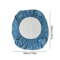 thumbnail image 3 of Waterproof Mattress Protector Heavyweight Cotton Bedspread 180x200cm All-Season Bed Sheet Fall Winter Warmth Protection Waterproof Mattress Cover for Bed, 3 of 6