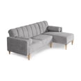 thumbnail image 3 of Sala Modular Reversible De Velvet Gris Claro Modelo Xander, 3 of 11