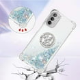 thumbnail image 5 of Glitter Case for Moto G 5G 2022, Bling Sparkle Floating Liquid Soft TPU Cushion Fashion Girly Women Girls Clear with Ring Holder Phone Cover for Motorola Moto G 5G 2022（Not 2021）  Silver, 5 of 12