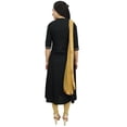 thumbnail image 4 of Atasi Women's Black A-Line Straight Salwar Suit With Dupatta Casual Dress - 20, 4 of 6