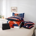 thumbnail image 4 of Erosebridal Eat Sleep Bedding Twin Size, American Football Bedding Sets Twin Size, Soccer Lover Decor, Reversible 7-Piece, 4 of 5
