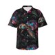 thumbnail image 1 of Balery Colorful Plant Turtle A Camisas hawaianas de manga corta para hombre, camisas playeras de corte holgado, camisas de vacaciones con botones,Small, 1 of 7