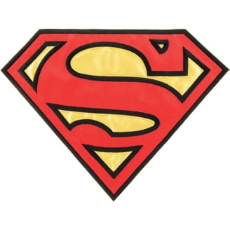 Red Superman Super Hero Hook & Loop Tactical 3D PVC Patch