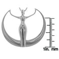 thumbnail image 3 of Jewelry Trends Sterling Silver Large Moon Goddess Pendant on 18 Inch Box Chain Necklace, 3 of 9