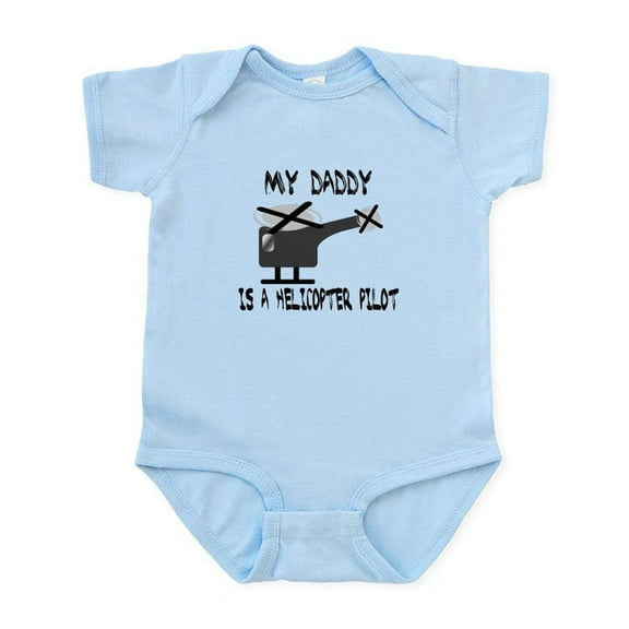 CafePress - My Daddy Is A Helicopter Pilot Body Suit - Baby Light Bodysuit, Size Newborn - 24 Months