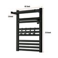 thumbnail image 5 of FETCOI Towel Rack 10 Rail Wall Mount Stainless Steel Shelf Heated Bar Hot Towel Warmer, 5 of 12