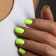 thumbnail image 2 of Uñas postizas acrílicas cuadradas cortas, color verde neón, con pegamento, de gel suave, para mujer, gruesas, color sólido, 24 unidades, 2 of 8