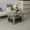 French Oak Grey/Black, variant on HOMLUX Modern Wood Storage Tea Table Coffee Table with Shelf & Bin Drawer for Small Space Living Room, Columbia Walnut/Dark Brown
