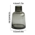 thumbnail image 3 of Todaioua Solid Color Art Glass Vase for Flowers - 5.4" Tall Unique Flower Vase, Clear Handmade Bottle Vase for Home Decor, Bud Vase as Decorative Shelf Decor or Wedding Gift, Black, 3 of 6