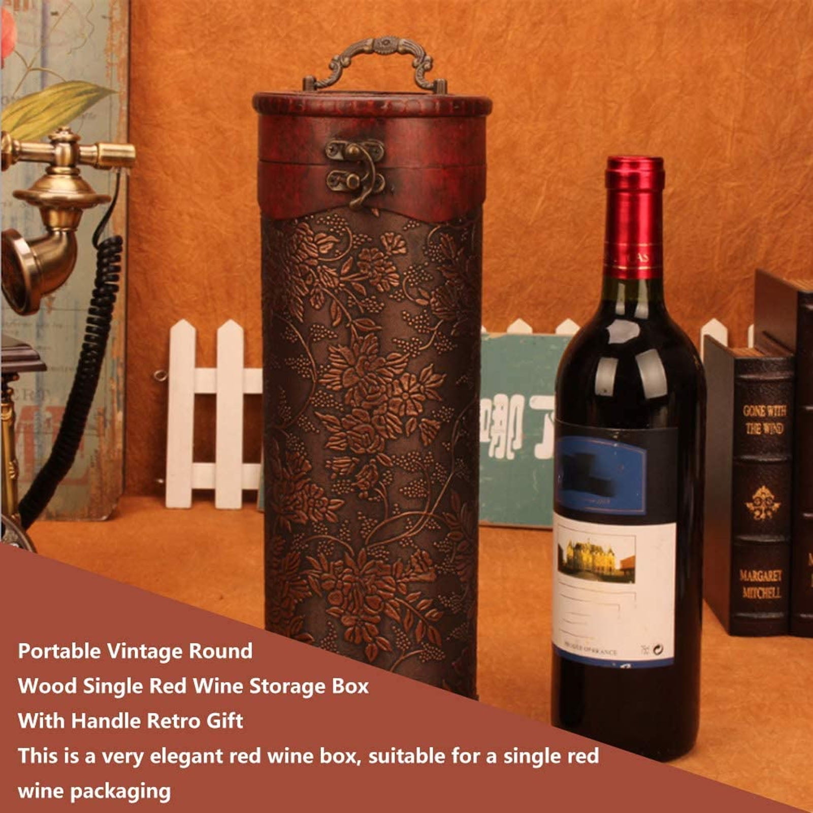 Wine Storage Box Wine Bottle Box Decorative for Housewarming for Home Walmart