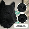 thumbnail image 4 of WallCharmers Wall Charmers Mini Black Wolf Head, 4 of 4