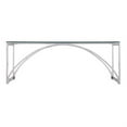 thumbnail image 2 of SEI Furniture Stevenly Metal Cocktail Table with Glass Top in Silver, 2 of 2