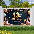 thumbnail image 3 of Decorative Design Happy 13th Birthday Banner Colorful Theme Party Decoration Balloon Decoration Celebration Banner for Teen Birthday Party Indoor Decoration Kids Celebration, 3 of 9