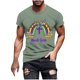thumbnail image 1 of Camisetas de Manga Corta para Hombre Imprimir Deportes de Manga Corta Cuello Redondo Blusa Algodón Poliéster, Nueva Moda Casual Camiseta para Hombres, 1 of 1
