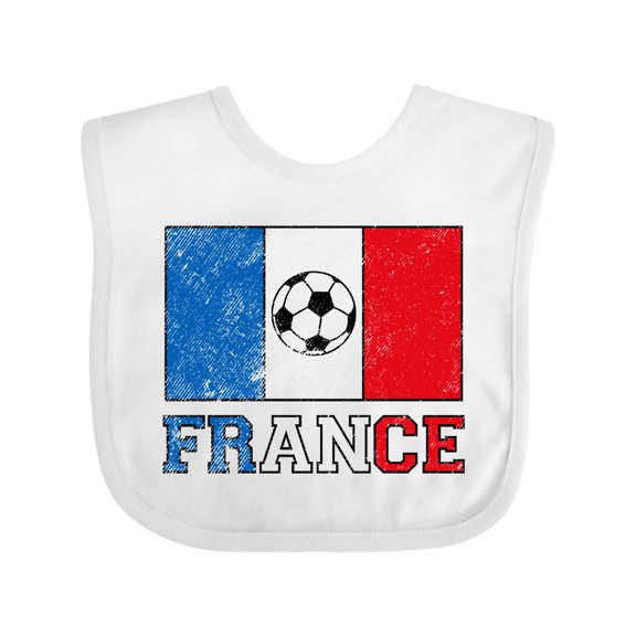 Inktastic French Soccer Boys or Girls Baby Bib