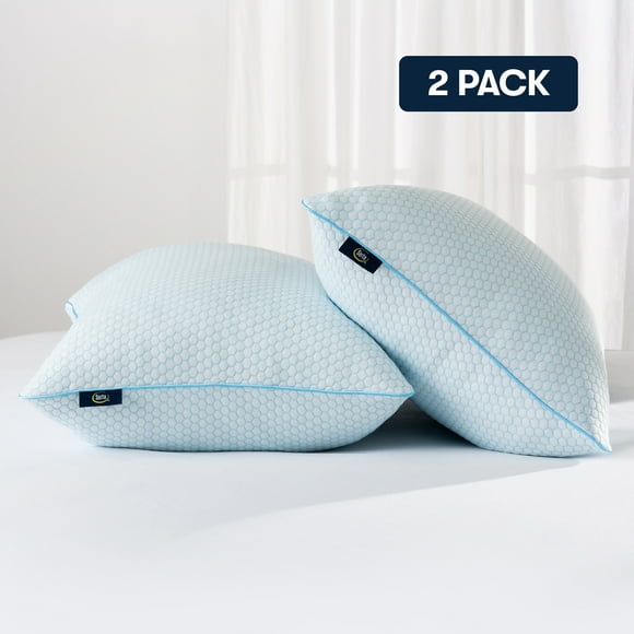 Serta Cool Blue Cluster Foam Pillow - 2 Pack (20 in x 28 in)