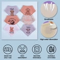 thumbnail image 5 of [Brand Name] 12-Pack Baby Bandana Drool Bibs - Soft Absorbent Cotton with Adjustable Snaps - Cute Cartoon Prints for Boys & Girls, 5 of 9