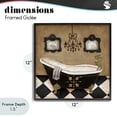 thumbnail image 4 of Stupell Industries Traditional Elegant Vintage Bathtub Black Framed Giclee Art, 12 x 12, by Janet Tava, 4 of 8