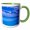 Green/White, variant on 3drose, France, Reunion Island, St-pierre, Waterfront - Eu09 Wbi1988 - Walter Bibikow, 15oz Two-tone Black Mug