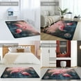 thumbnail image 2 of Flamingo Flower Tropical Area Rugs Carpet Suitable for Living Room Kitchen Bedroom Laundry Room Home Decorations, 2 of 7